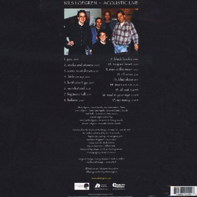 Nils Lofgren Acoustic Live ( HQ vinyl 2LP remastered )