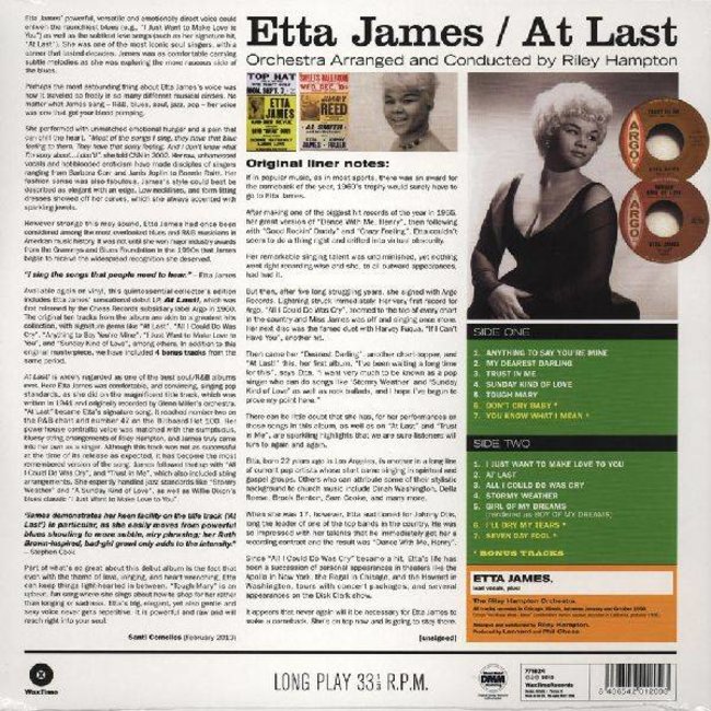 Etta James At Last ( 180g vinyl LP )