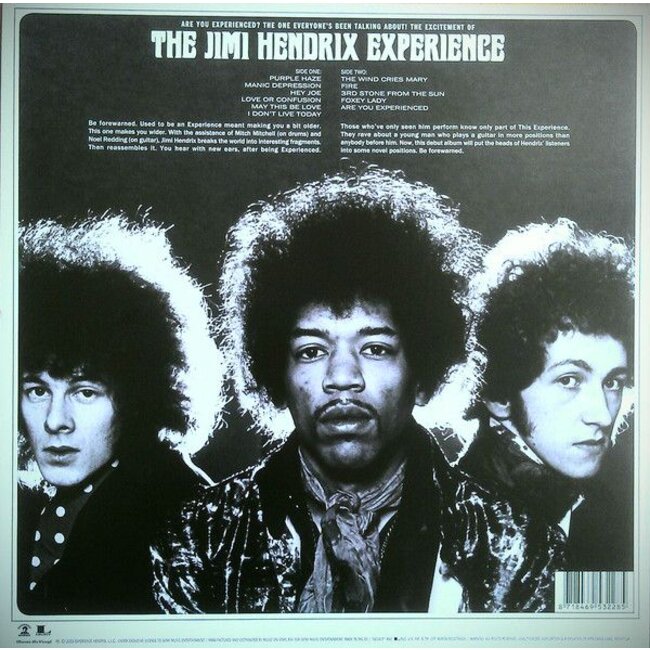 Jimi Hendrix / Experience Are You Experienced ( US yellow cover ) ( Mono ) ( 180g vinyl LP )