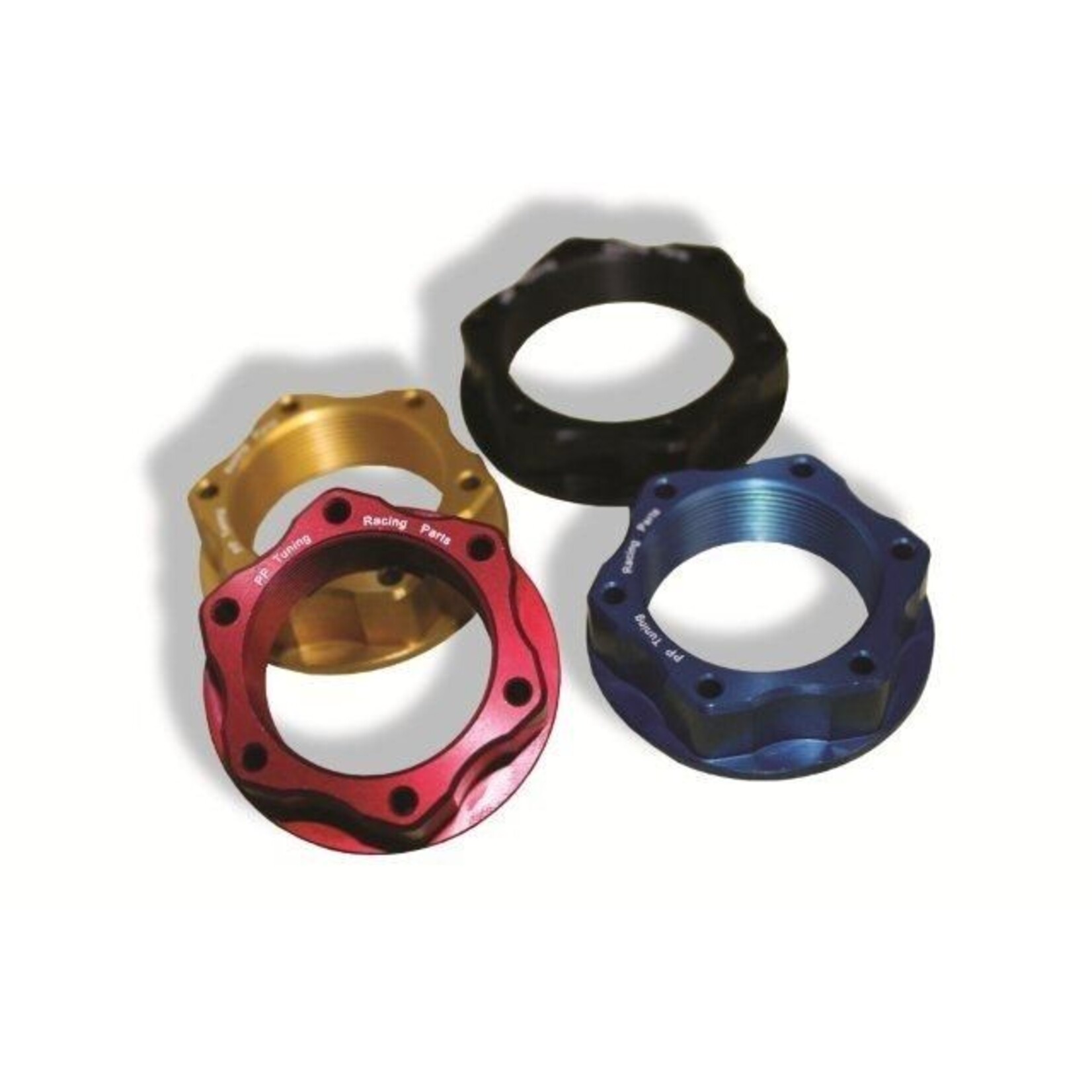 PP Tuning Triple tree upper nuts M28 x 1, black – art.nr. MK02