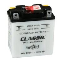 Intact Battery Motorfietsbatterij Classic 6N6-3B 6V 6Ah 00611