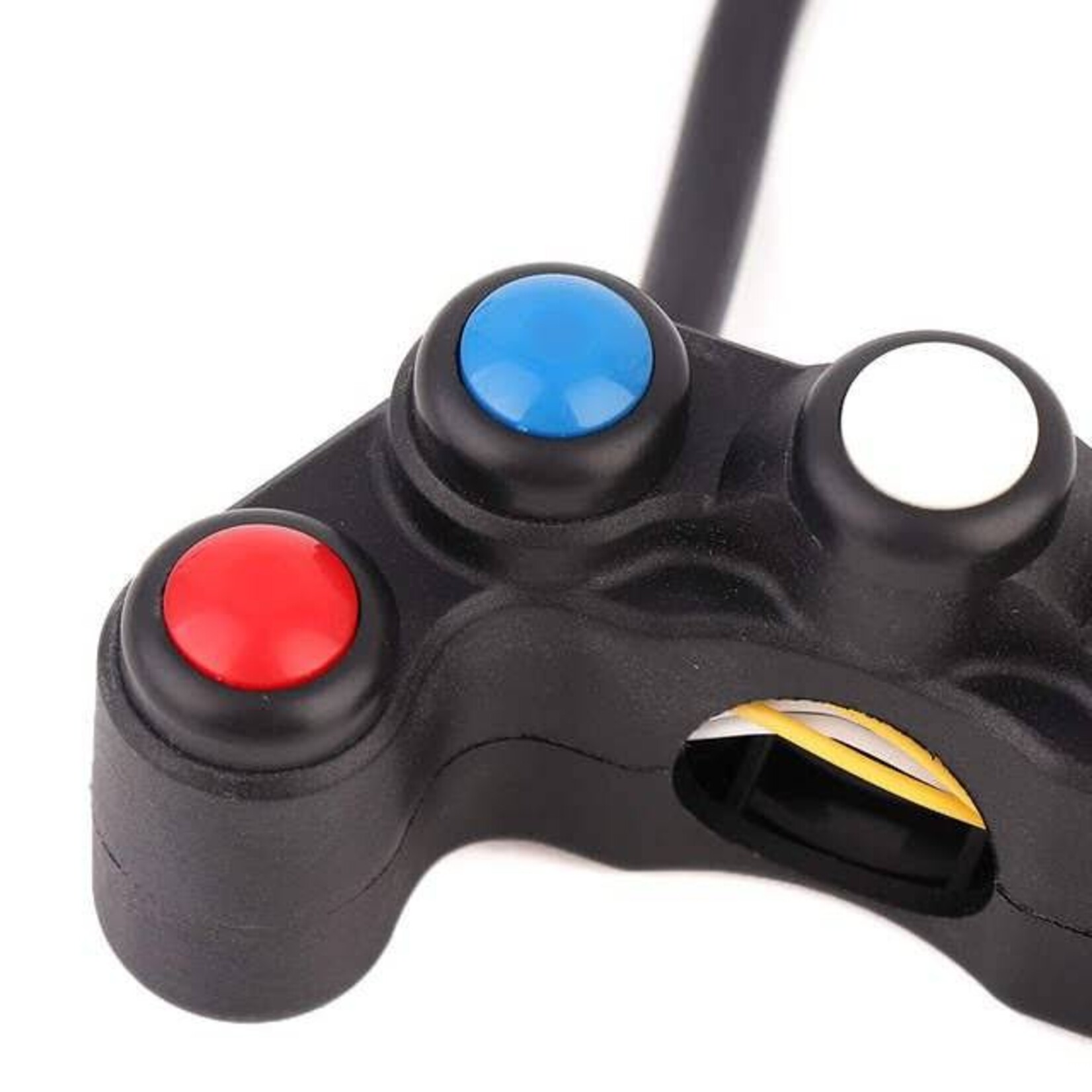 Accessori Italy 5 Weg Handlebar Switch Stuurschakelaar Zwart CNC Aluminium