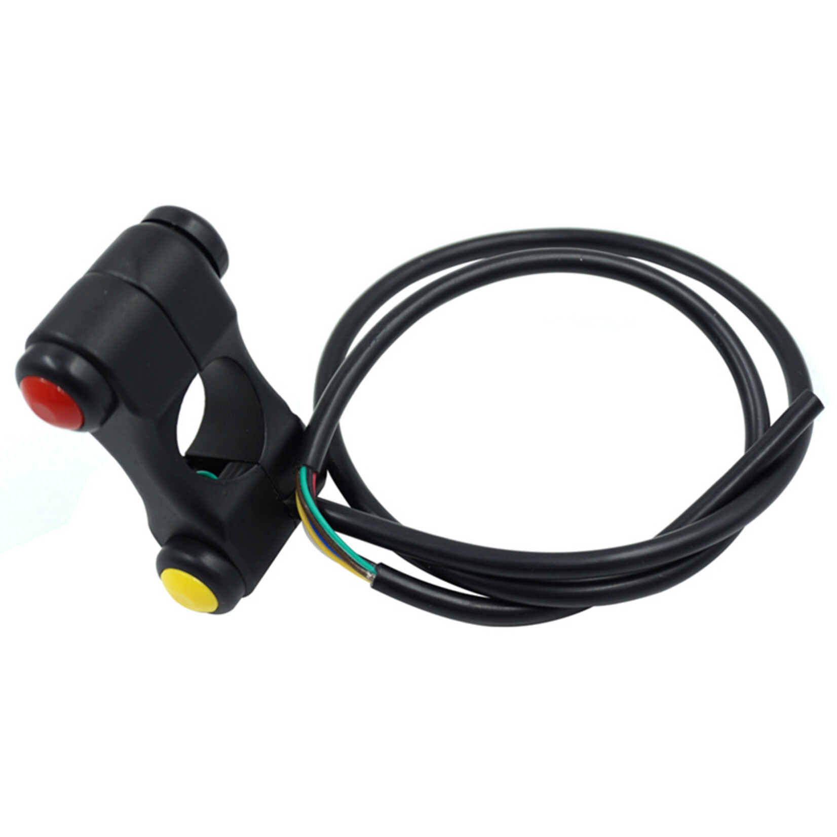Accessori Italy 3 Knops Handlebar Switch Stuurschakelaar Zwart CNC Aluminium