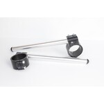 PP Tuning Clip-Ons Handlebars 55mm Type Verstelbaar Zwart Geanodiseerd