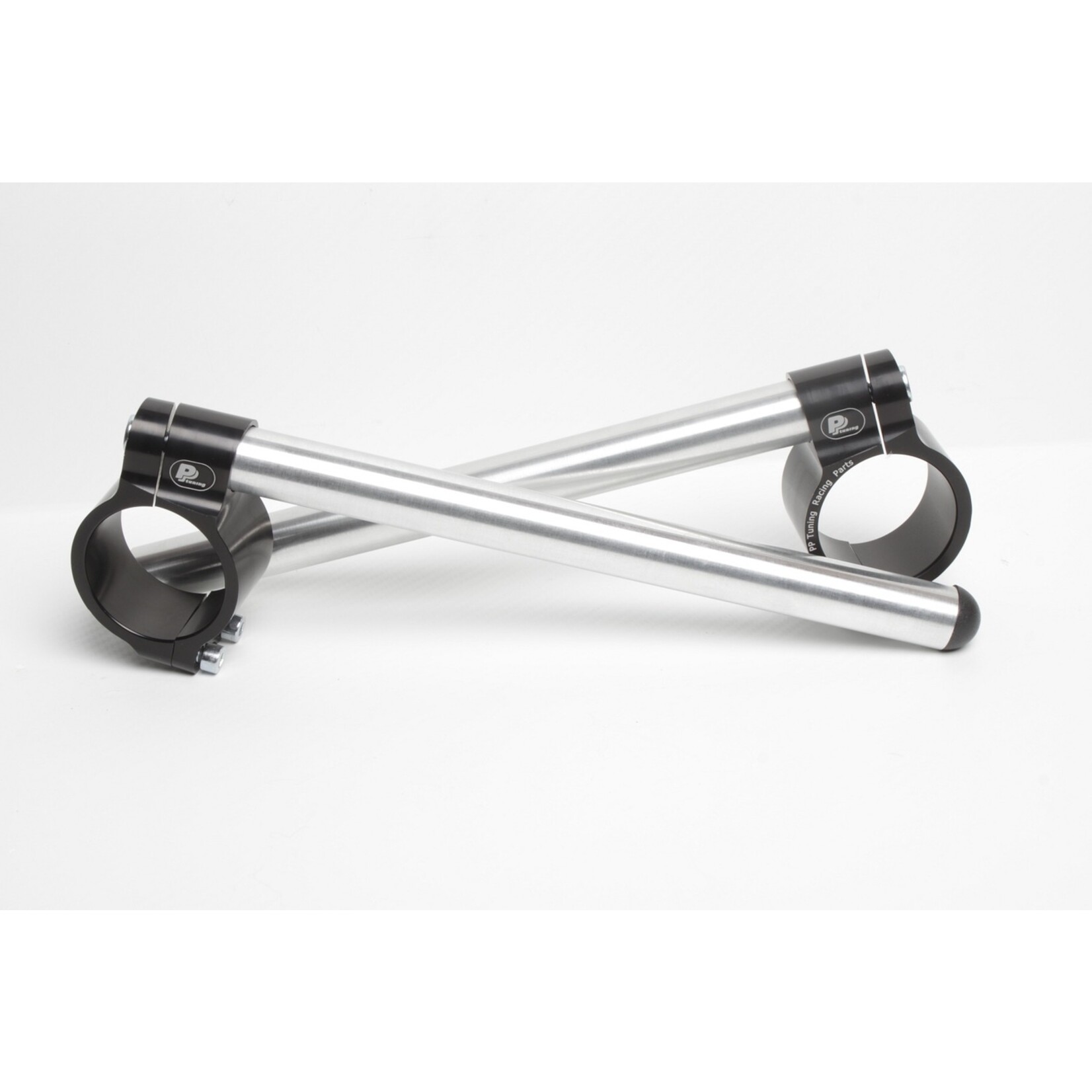 PP Tuning Clip-Ons Handlebars 52mm Type Sport Zwart Geanodiseerd Of Zilver