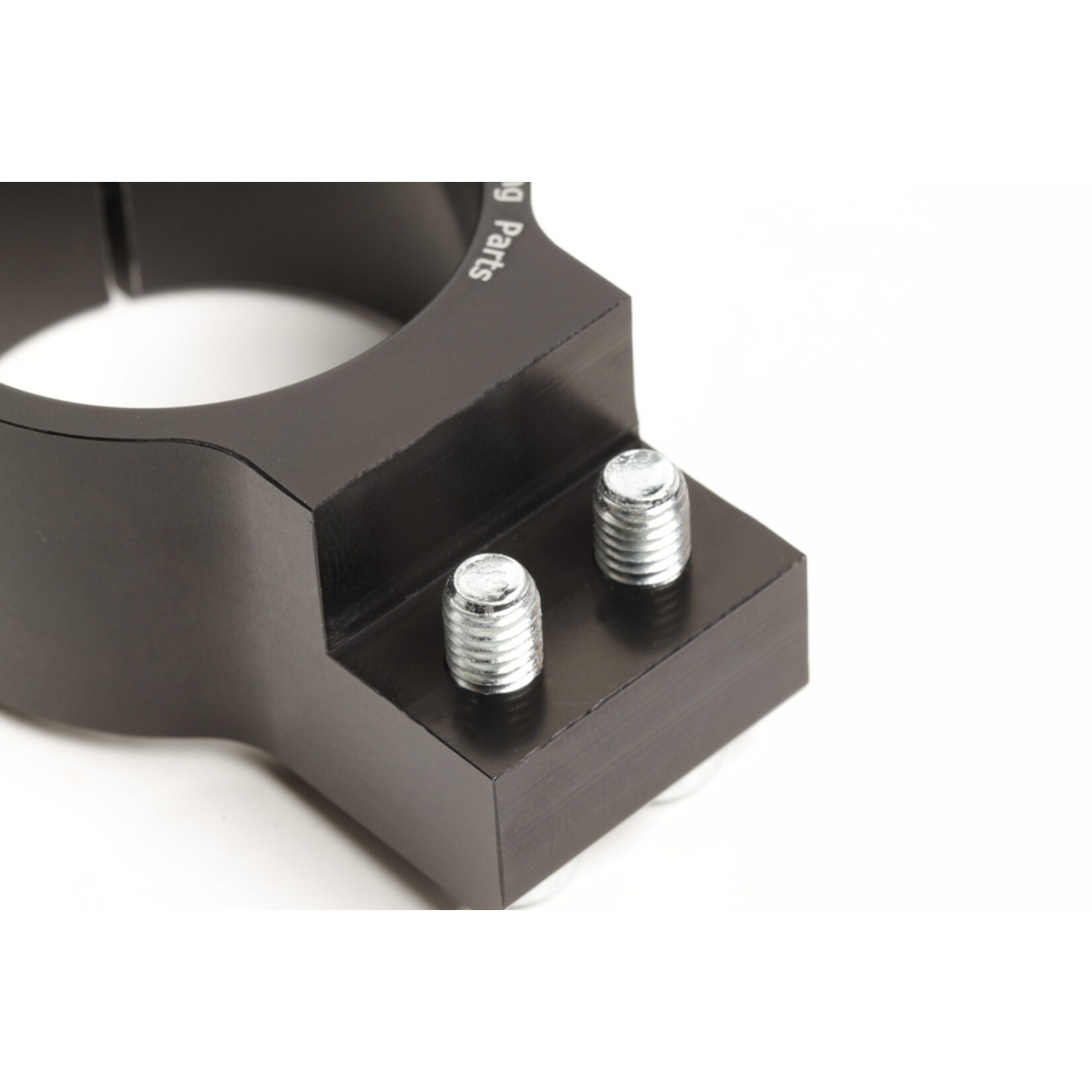 PP Tuning Clip-Ons Handlebars 52mm Type Verhoogd (Raised) 28mm Zwart Geanodiseerd