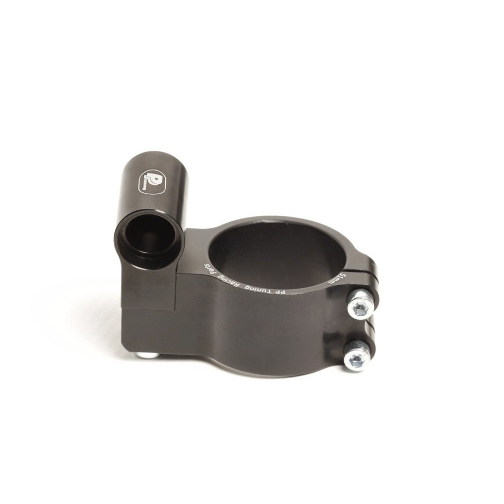 PP Tuning Clip-Ons Handlebars 52mm Type Verhoogd (Raised) 28mm Zwart Geanodiseerd