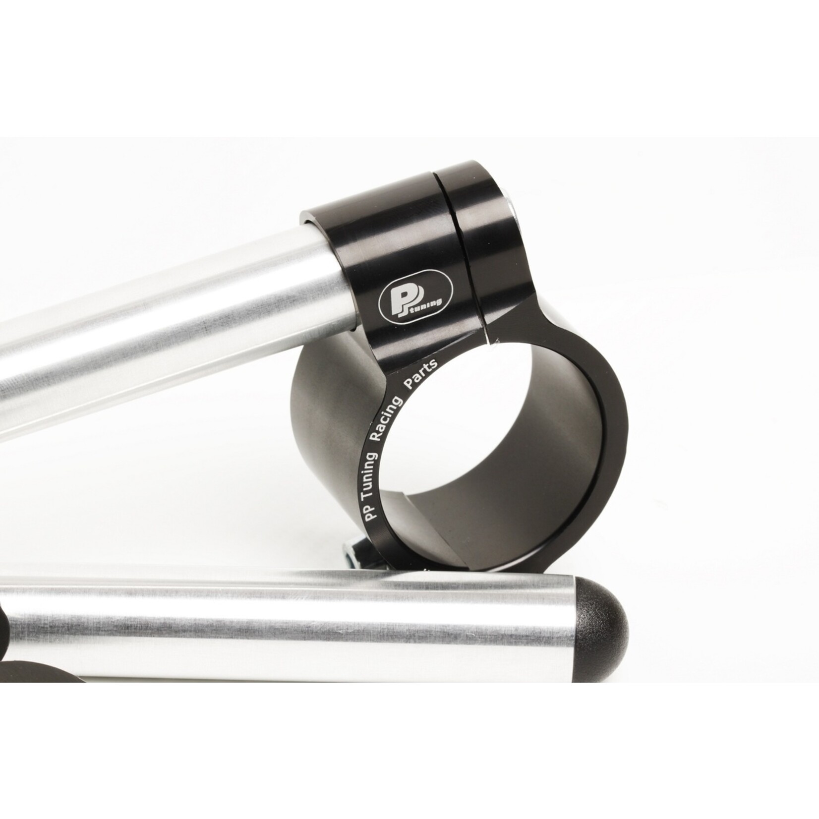 PP Tuning Clip-Ons Handlebars 53mm Type Sport Zwart Geanodiseerd Of Zilver