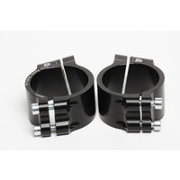 PP Tuning Clip-Ons Handlebars 55mm Type Sport Zwart Geanodiseerd Of Zilver