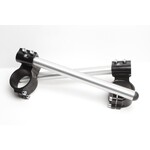 PP Tuning Clip-Ons Handlebars 41mm Type Verhoogd 28mm Verstelbaar Zwart Geanodiseerd