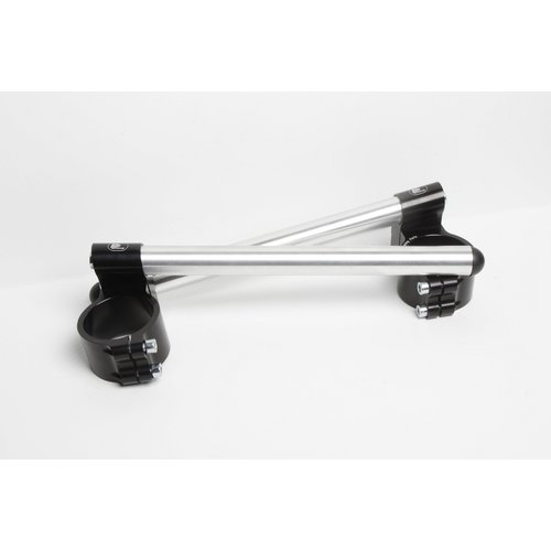 PP Tuning Clip-Ons Handlebars 53mm Type Verhoogd 28mm Zwart Geanodiseerd