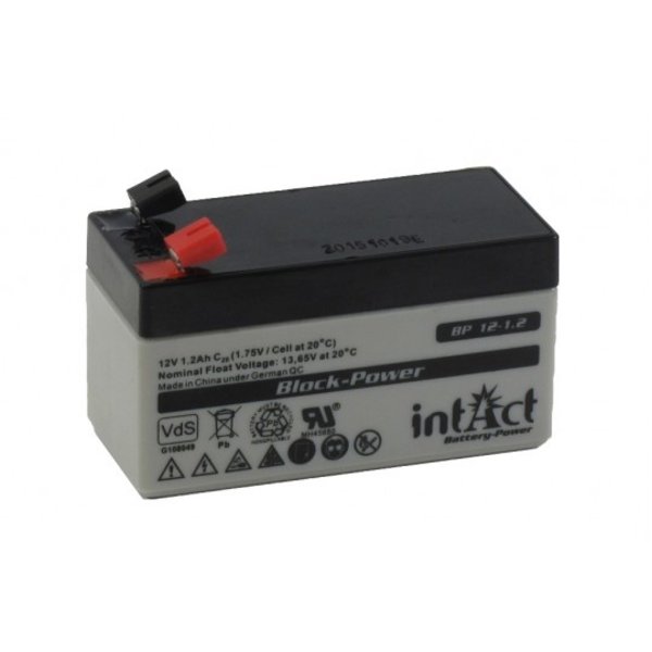 Intact Battery Block-Power BP12-1.2 12V 1,2Ah AGM batterij