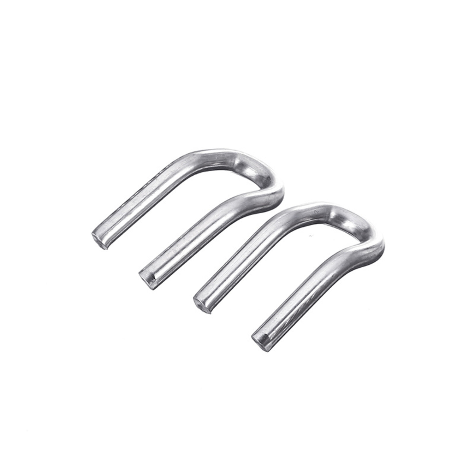 Accessori Italy Uitlaatveer Haken Bevestiging 2 Stuks RVS, Grootte 23mm * 12mm