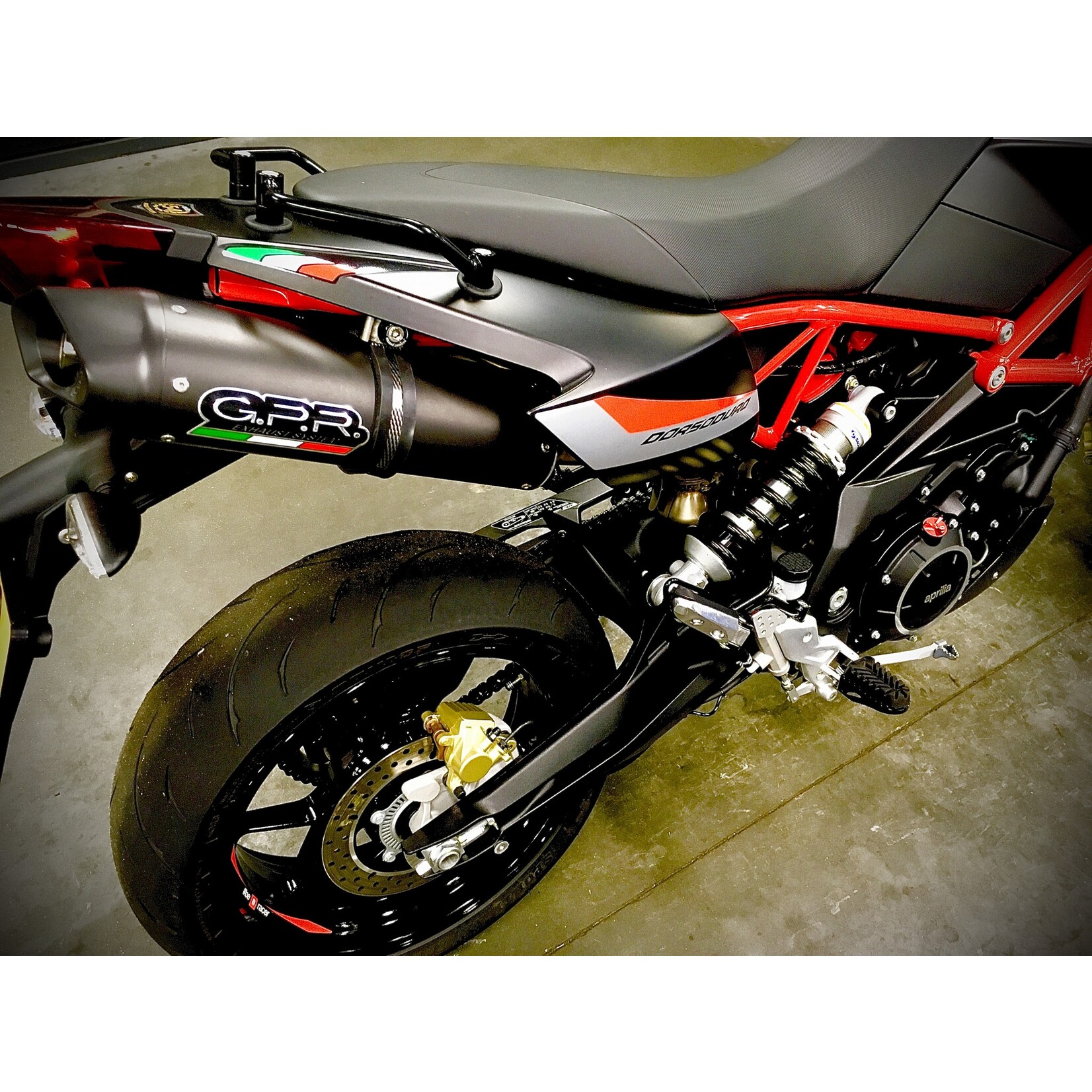 GPR Furore Nero Dual Uitlaatsysteem Aprilia DORSODURO 1200  11-16