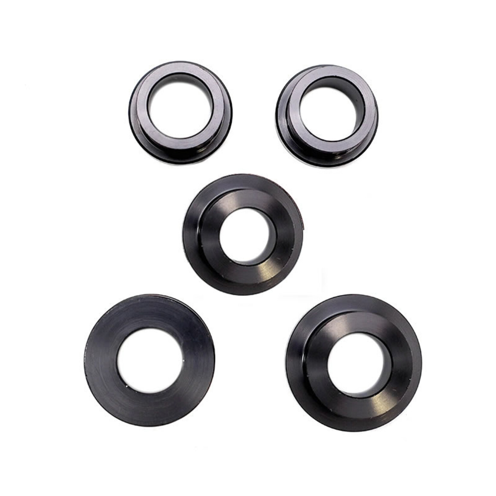 Accessori Italy CNC Wielbuskit (voor en achter) Zwart Aprilia RS660 / Tuono 2021+
