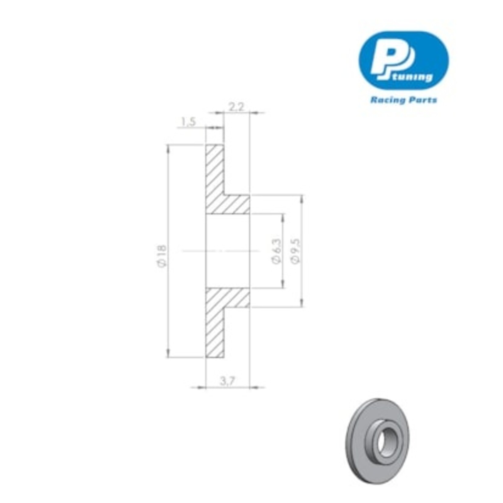 PP Tuning Set kuipringen Washers set 10 stuks