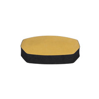 Accessori Italy Zwarte Foam voorgesneden zadelrugleuning 20 of 30 mm met zelfklevende folie