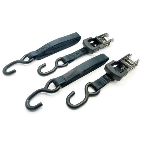 Accessori Italy Set van 4 spanbanden met Zwart ratelspanner