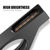 Accessori Italy Voorvork verlichting 2 Stuks Universele Voor 39 Mm-41 Mm Motorfiets Vork Buizen Led Richtingaanwijzer 12V Waterdichte indicator Lamp