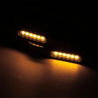 Accessori Italy Voorvork verlichting 2 Stuks Universele Voor 39 Mm-41 Mm Motorfiets Vork Buizen Led Richtingaanwijzer 12V Waterdichte indicator Lamp