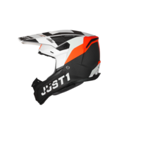 Just1 J-22 C Adrenaline Orange/White Carbon Matt crosshelm