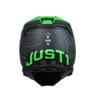 Just1 J-22 C Frontier Frontier Fluo Green/Black Carbon crosshelm