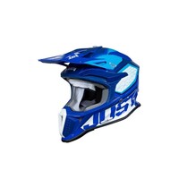 Just1 J-18 F Hexa White/Blue crosshelm