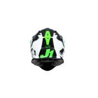 Just1 J-18 F Hexa Green Fluo/White/Titanium crosshelm