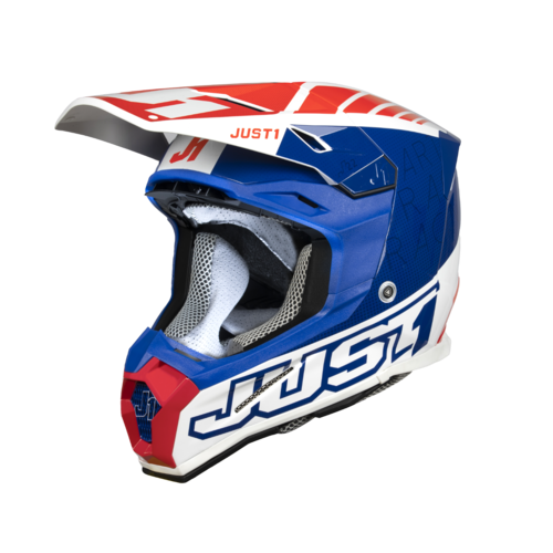 Just1 J-22 F Dynamo Blue/Red/White Crosshelm