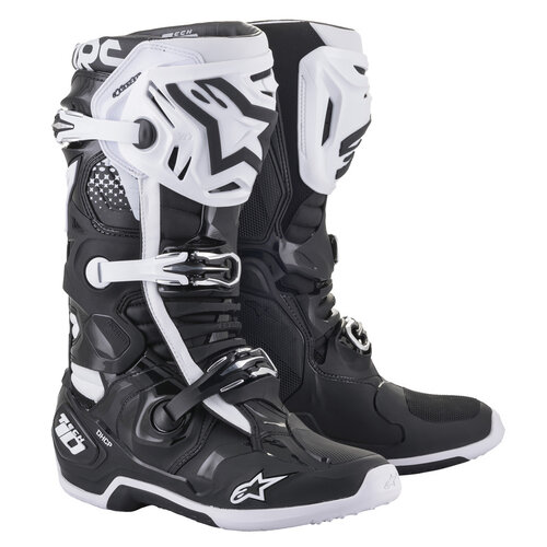 Alpinestars Crosslaarzen Tech 10 Zwart /Wit