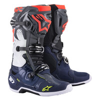 Alpinestars Crosslaarzen Tech 10 Grijs / Blauw / Rood