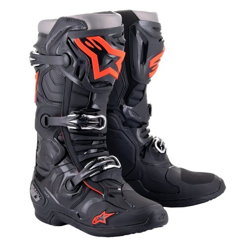 Alpinestars Crosslaarzen Tech 10 Zwart / Fluo Rood