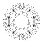 Motomaster  Supermoto Racing 320mm Remschijf Yamaha WR 250 450 Fantic XEF 112338