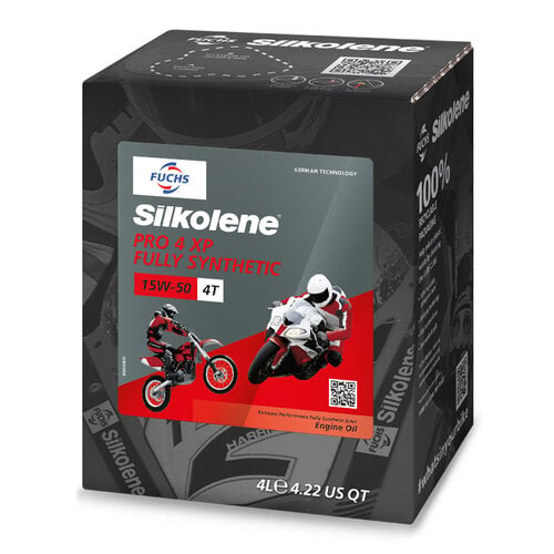 Fuchs Silkolene Pro 4 15W-50 Vol Synthetisch Motorolie 20L Lube Cube