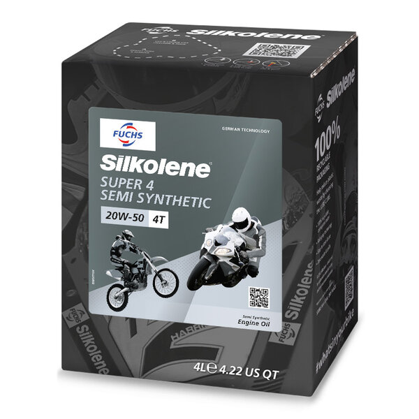 Fuchs Silkolene Super 4 20W-50 MC-SYN Synthetische Motorolie 4L