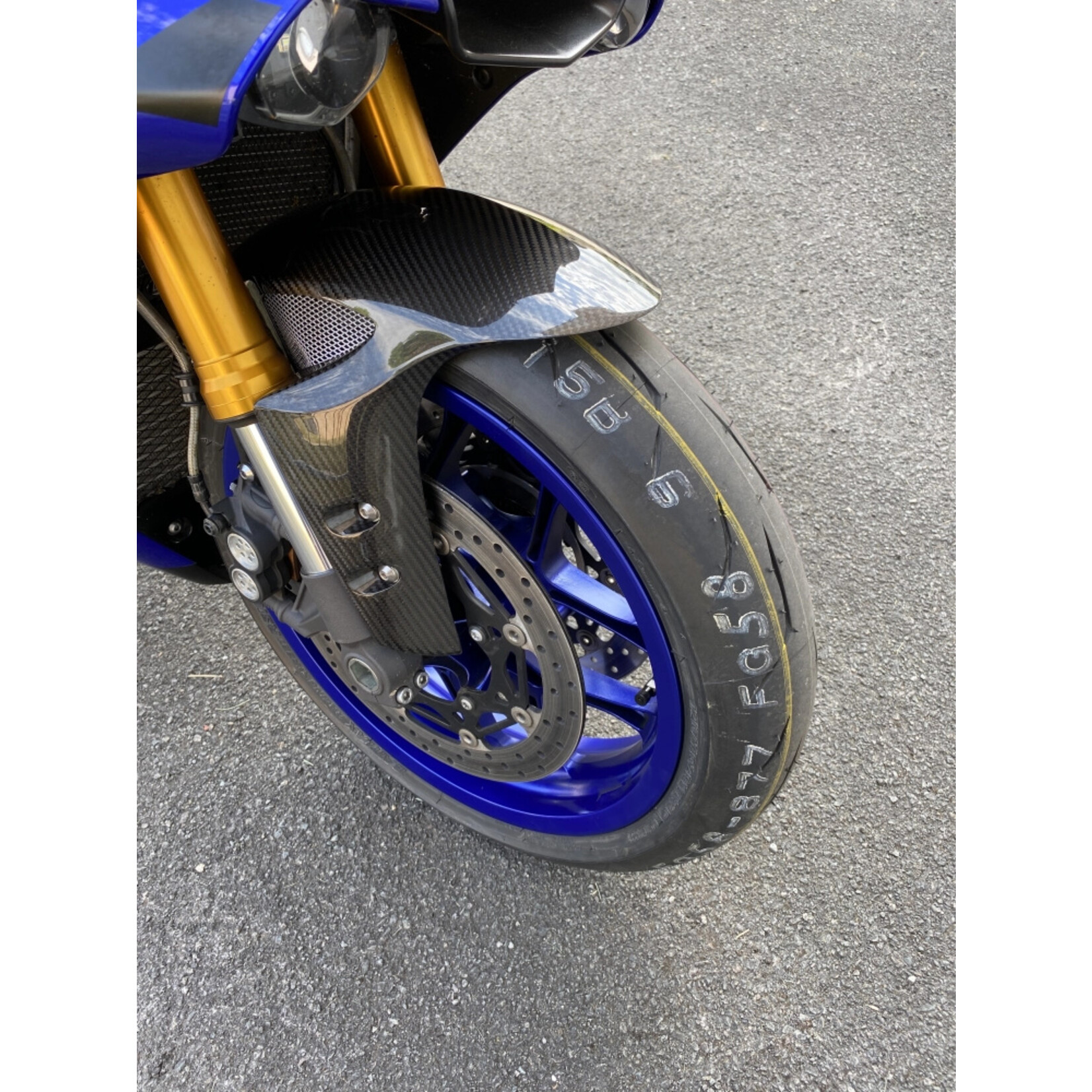 Accessori Italy Carbon Spatbord Yamaha R6 R1 MT10 09 -