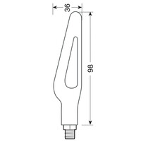 Lampa  Glory SQ, sequentiële led-hoeklampen - 12V LED Knipperlicht set