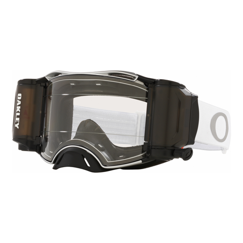 Oakley  Airbrake crossbril MX Tuff Blocks White Clear Roll Off