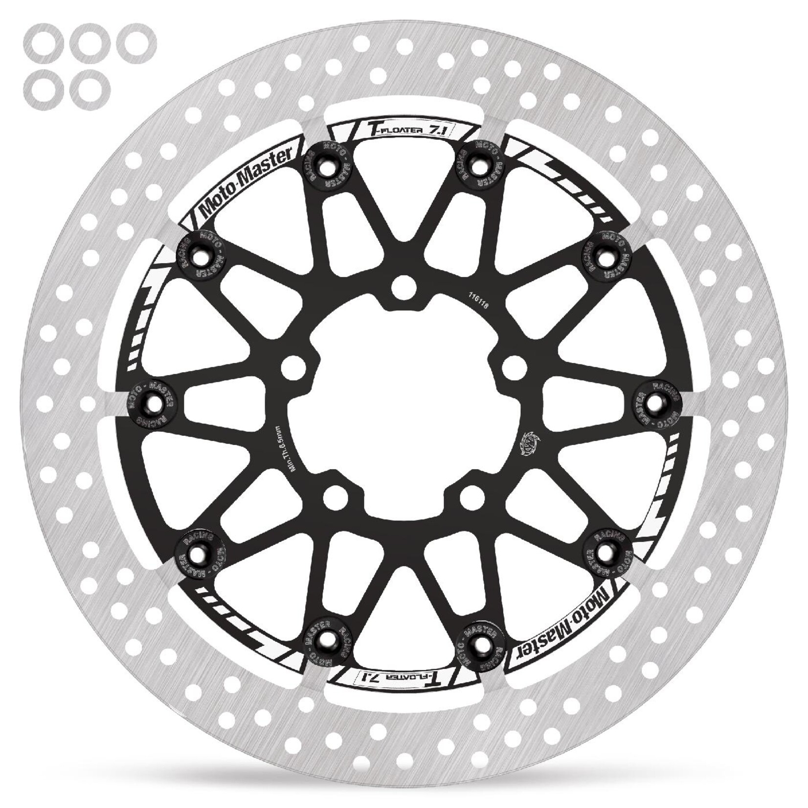 Motomaster  Professional Halo T Floater 330 x 7.1mm front disc Kawasaki: ZX10R 2016 ABS