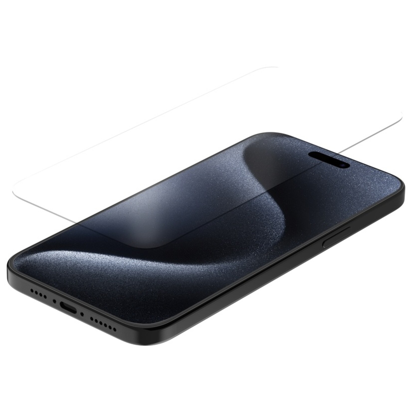 Quad Lock Gehard Glas Screenprotector - iPhone 15 Plus/15 Pro Max – Kristalhelder & Krasvast