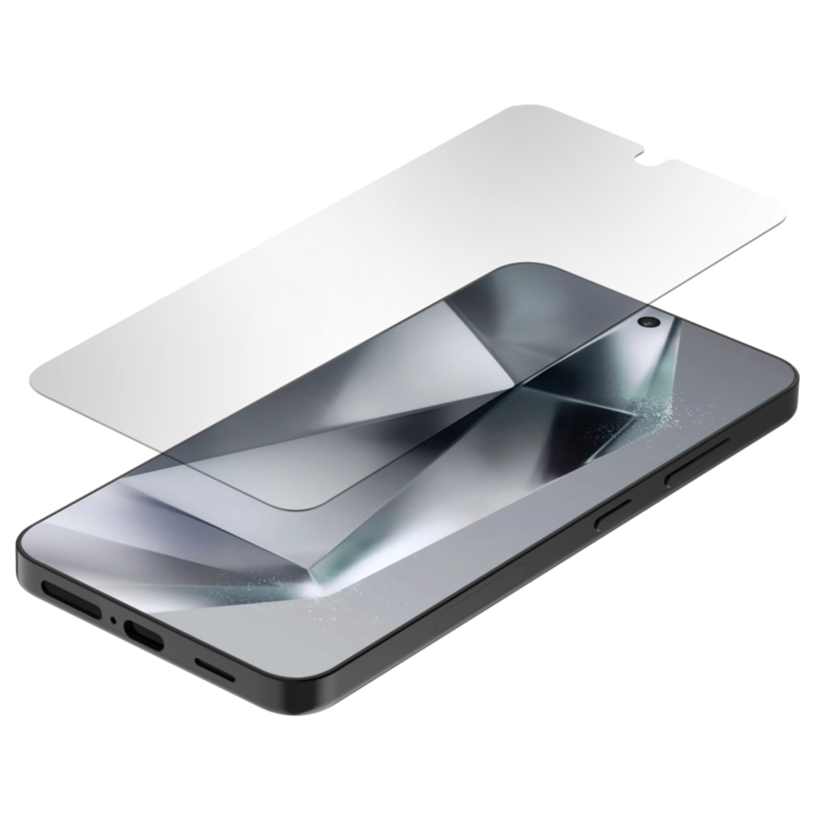 Quad Lock Gehard Glas Screenprotector - Samsung Galaxy S24 – Kristalhelder & Krasvast