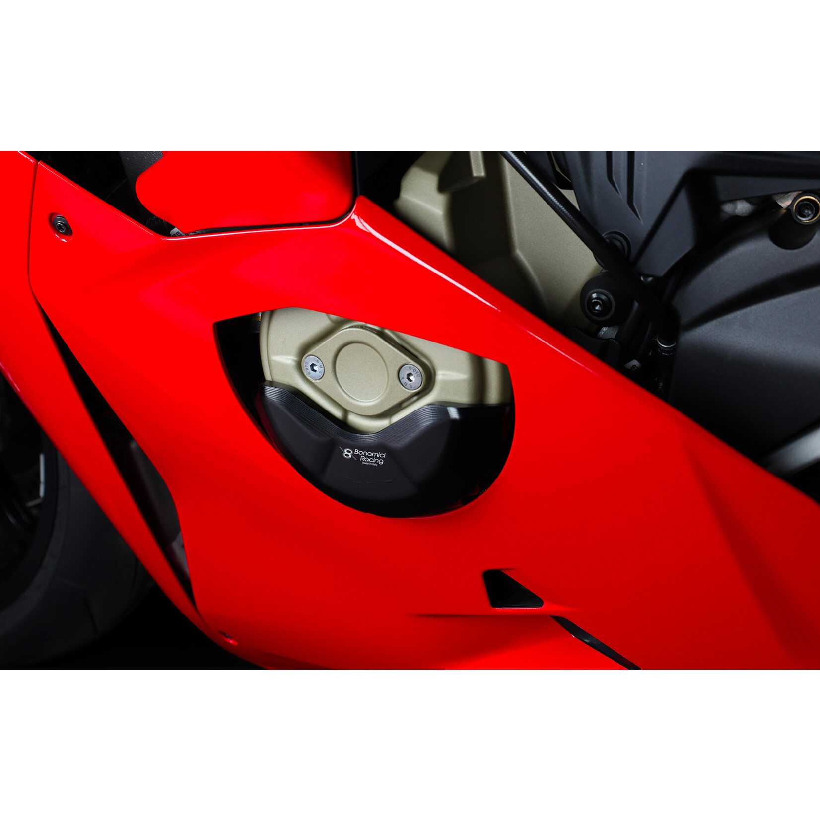 Bonamici Racing aluminium motorblok protectie Ducati Panigale V4/V4S/V4R 2025