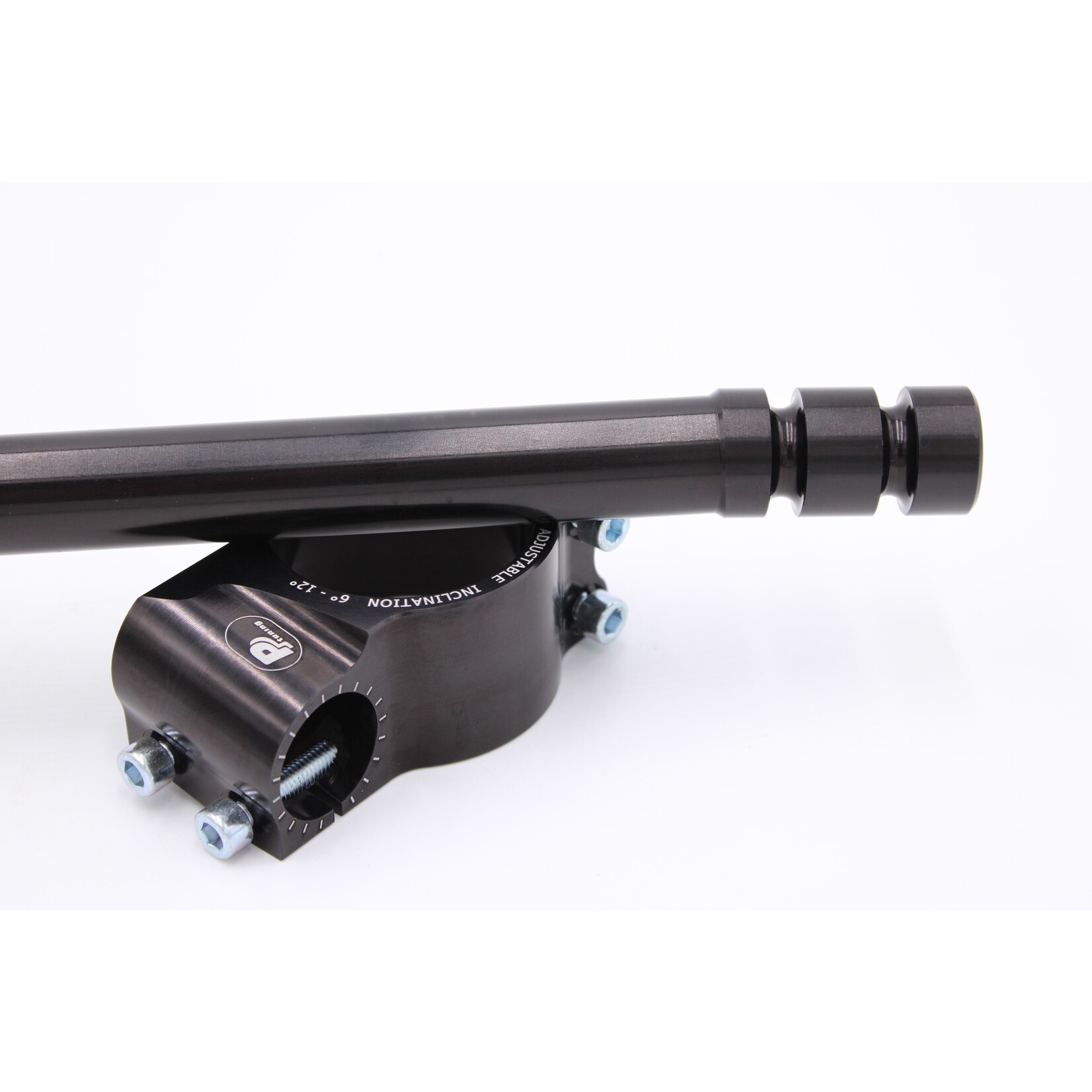 PP Tuning Motorcycle clip‑on handlebars Ø 55 mm, with adjustable grip inclination, black, type AG – art.nr. 55AGC