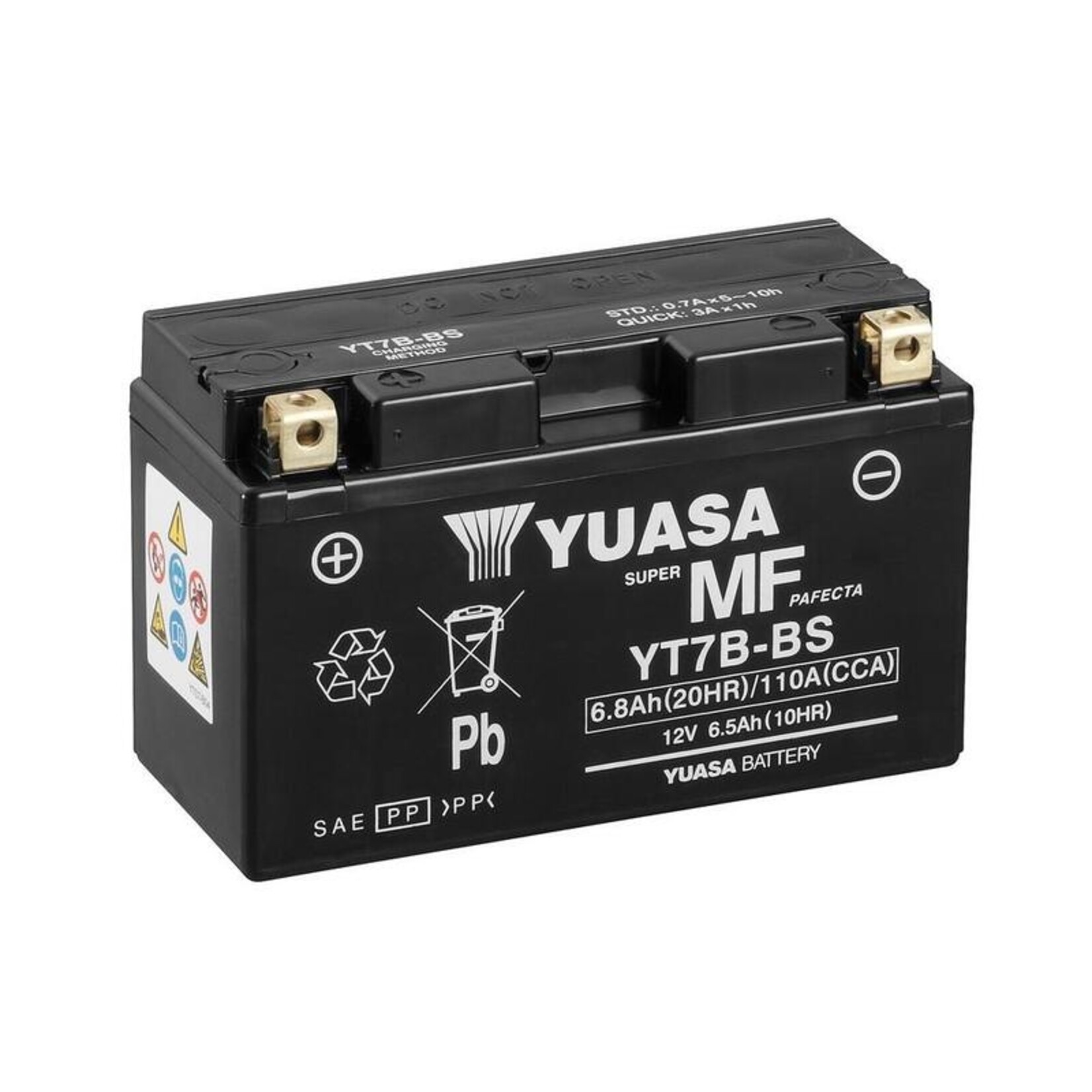 YUASA  Fabrieks geactiveerde onderhoudsvrije batterij - YT7B
