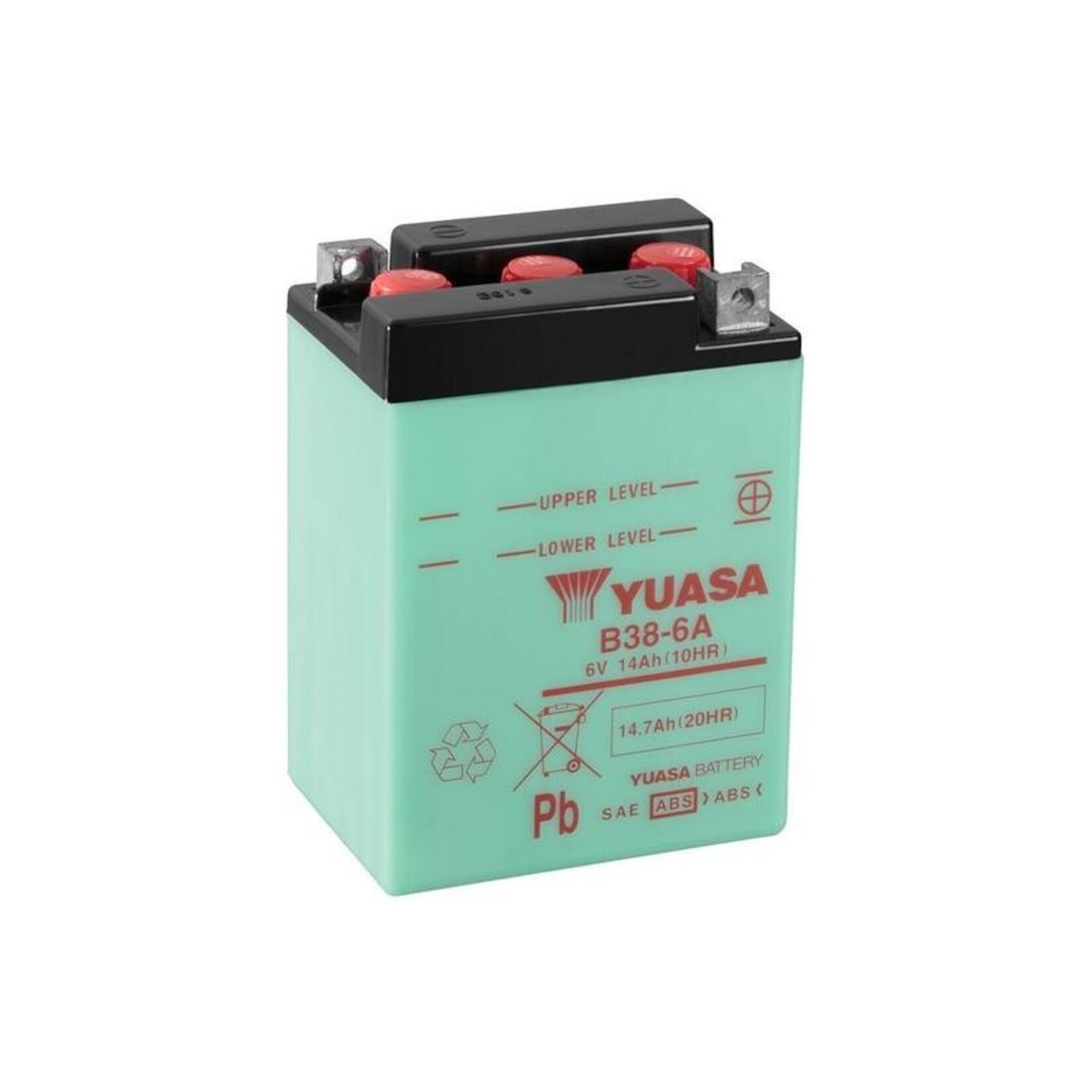 YUASA Accu Conventioneel zonder zuurpakket - B38-6A