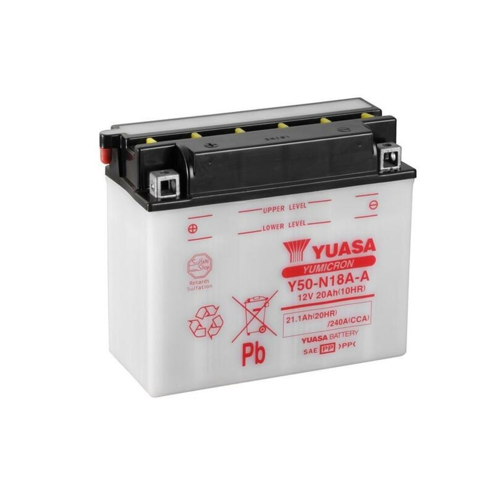 YUASA Accu Conventioneel zonder zuurpakket - Y50-N18A-A