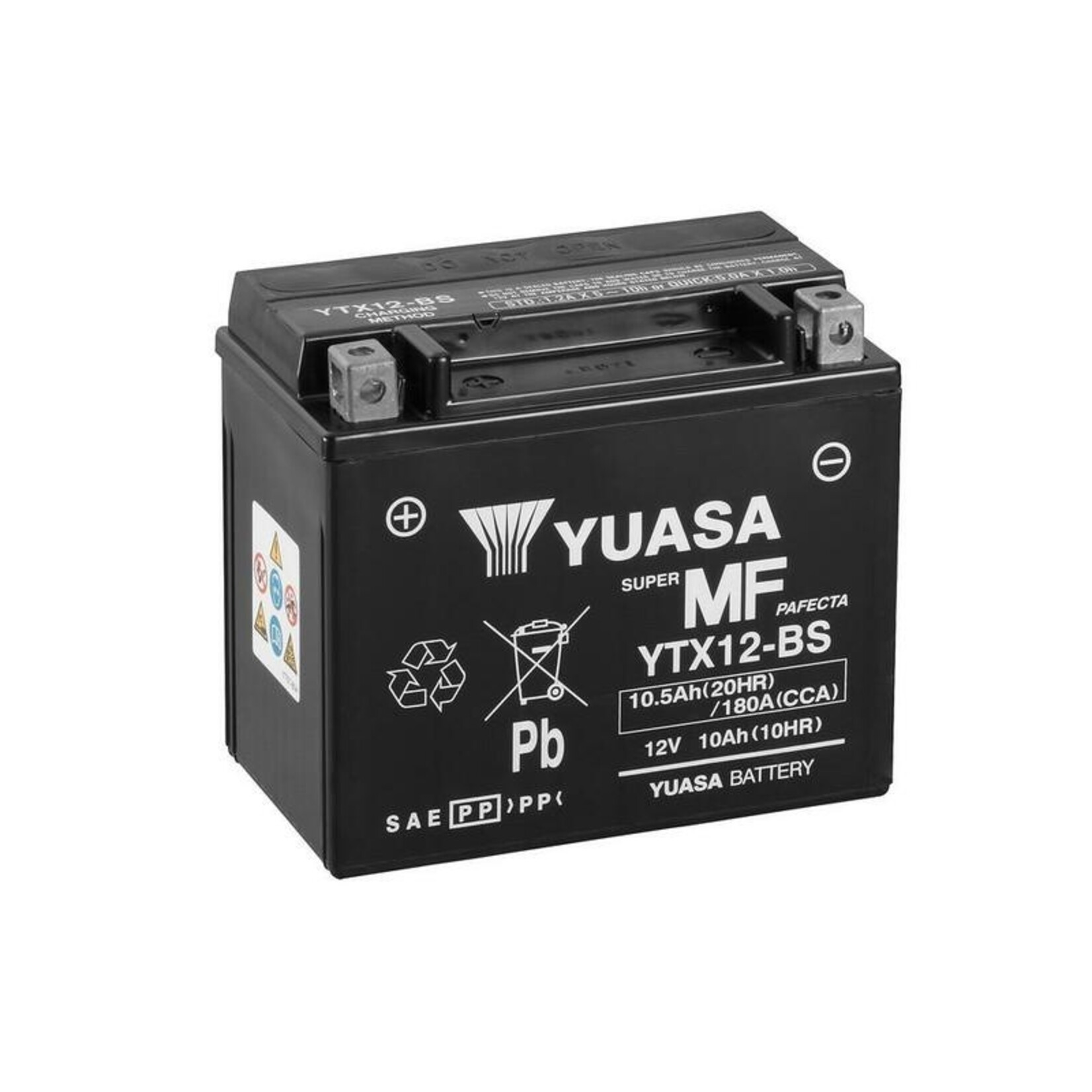 YUASA Accu Onderhoudsvrij met zuurpakket - YTX12-BS