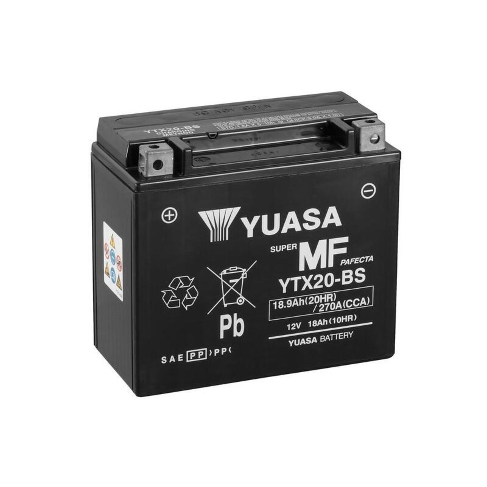 YUASA Accu Onderhoudsvrij met zuurpakket - YTX20-BS