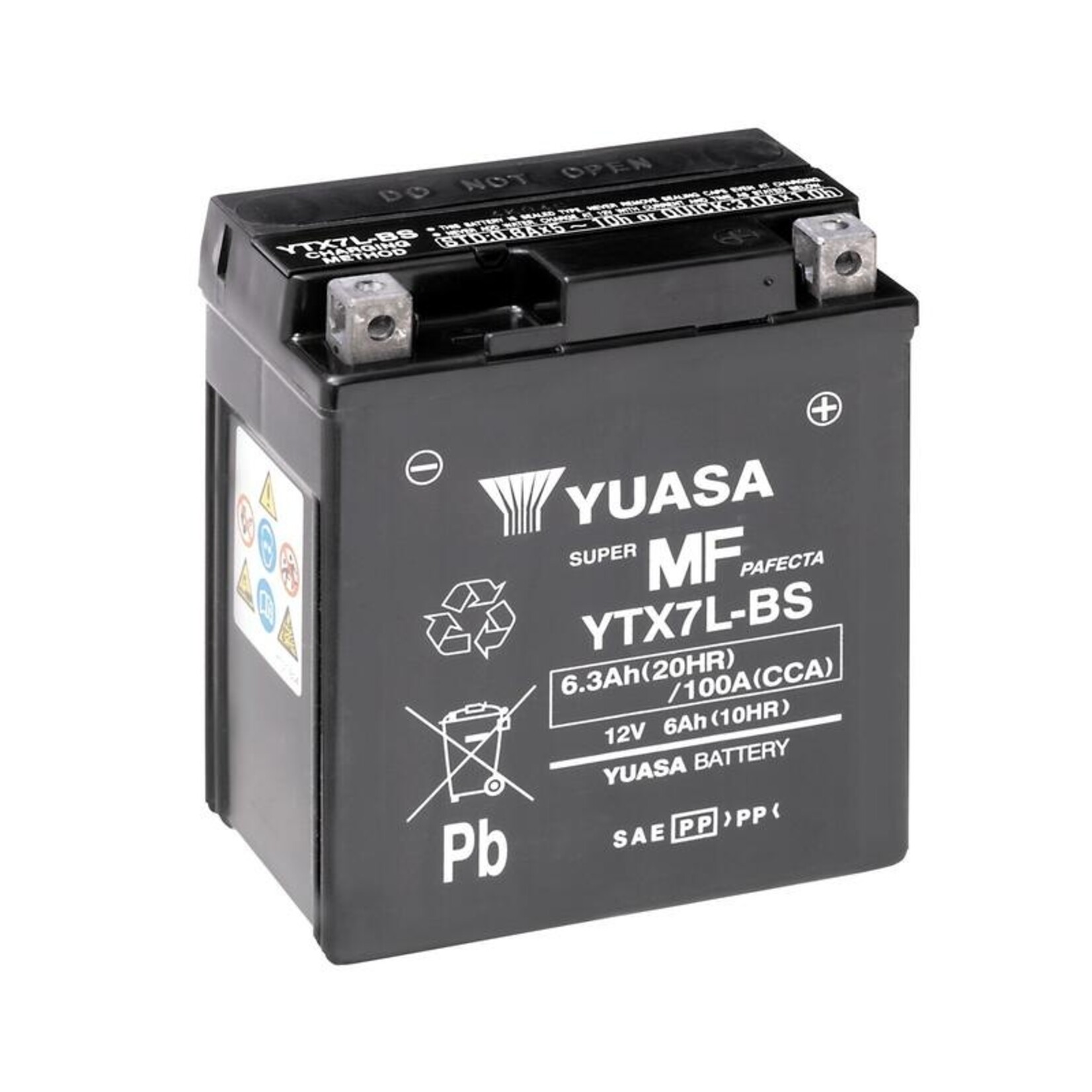 YUASA Accu Onderhoudsvrij met zuurpakket - YTX7L-BS