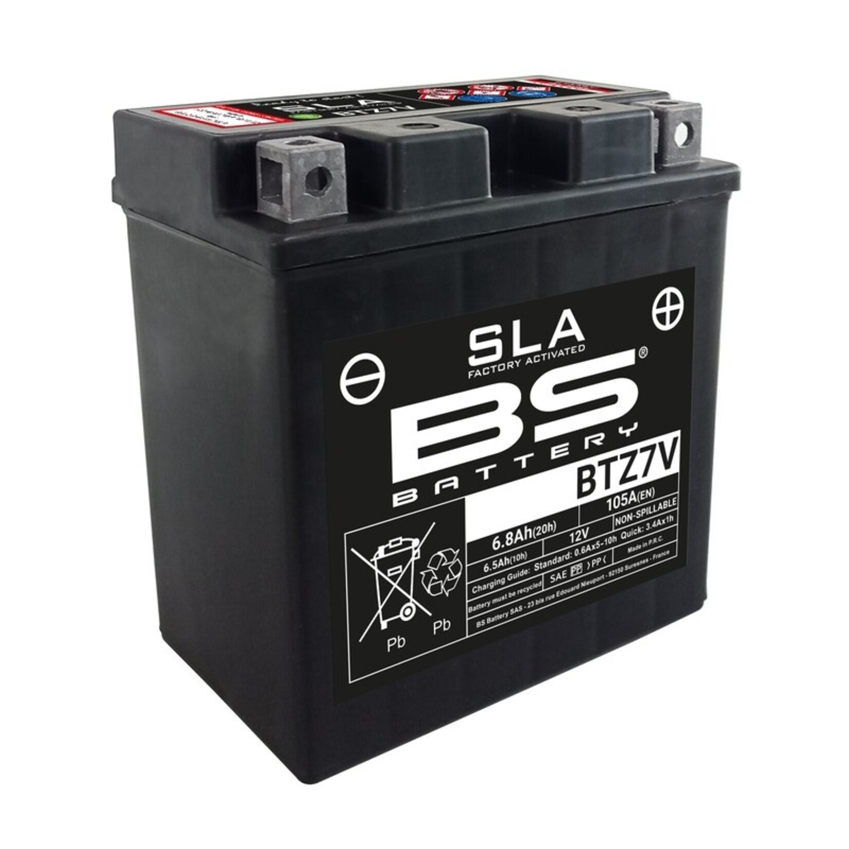BS BATTERY SLA Accu Onderhoudsvrij - BTZ7V